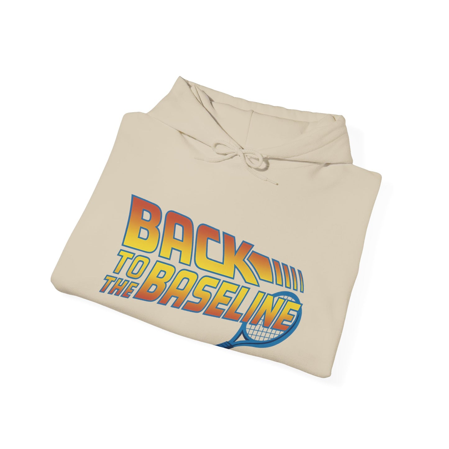 Retro Tennis Hooded Sweatshirt - Back to the Baseline
