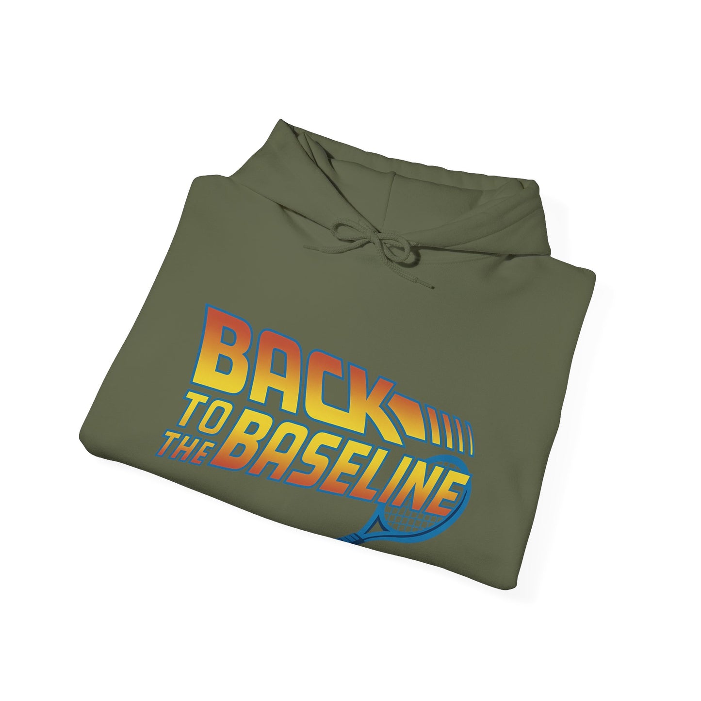Retro Tennis Hooded Sweatshirt - Back to the Baseline