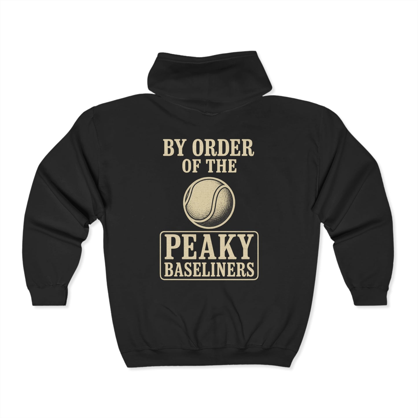Peaky Baseliners Tennis Zip Hoodie - Unisex Heavy Blend Sweatshirt