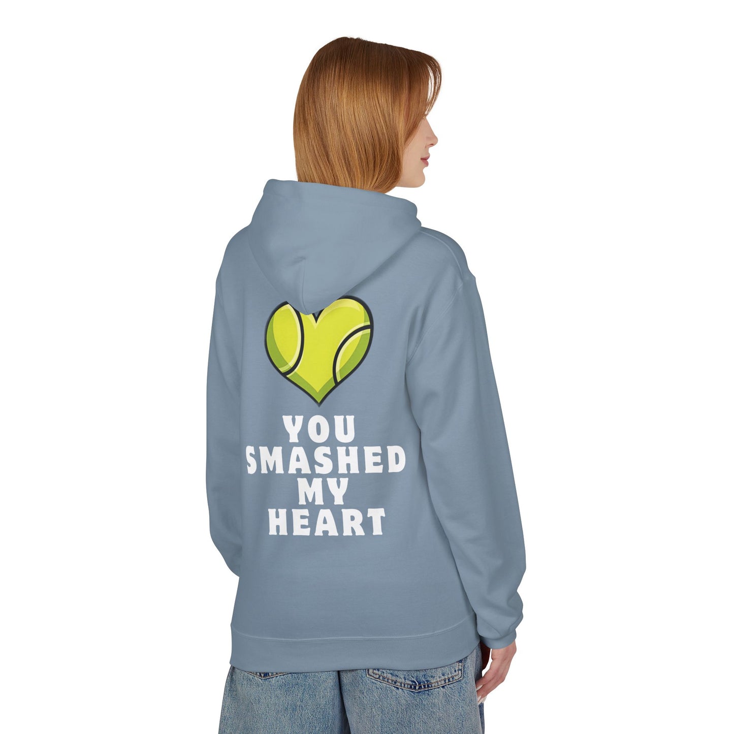 You Smashed My Heart - Premium Fleece Hoodie - Topspin Squad