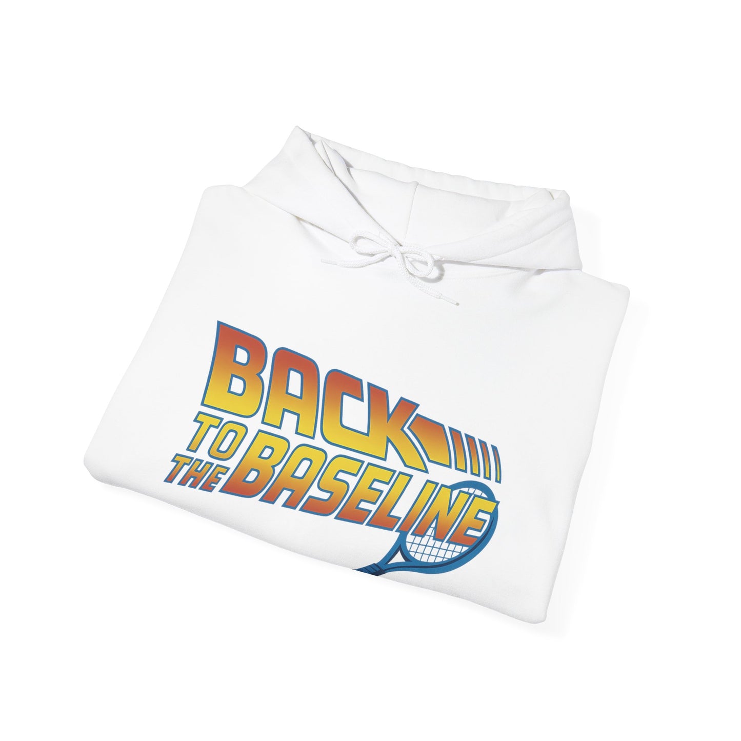 Retro Tennis Hooded Sweatshirt - Back to the Baseline
