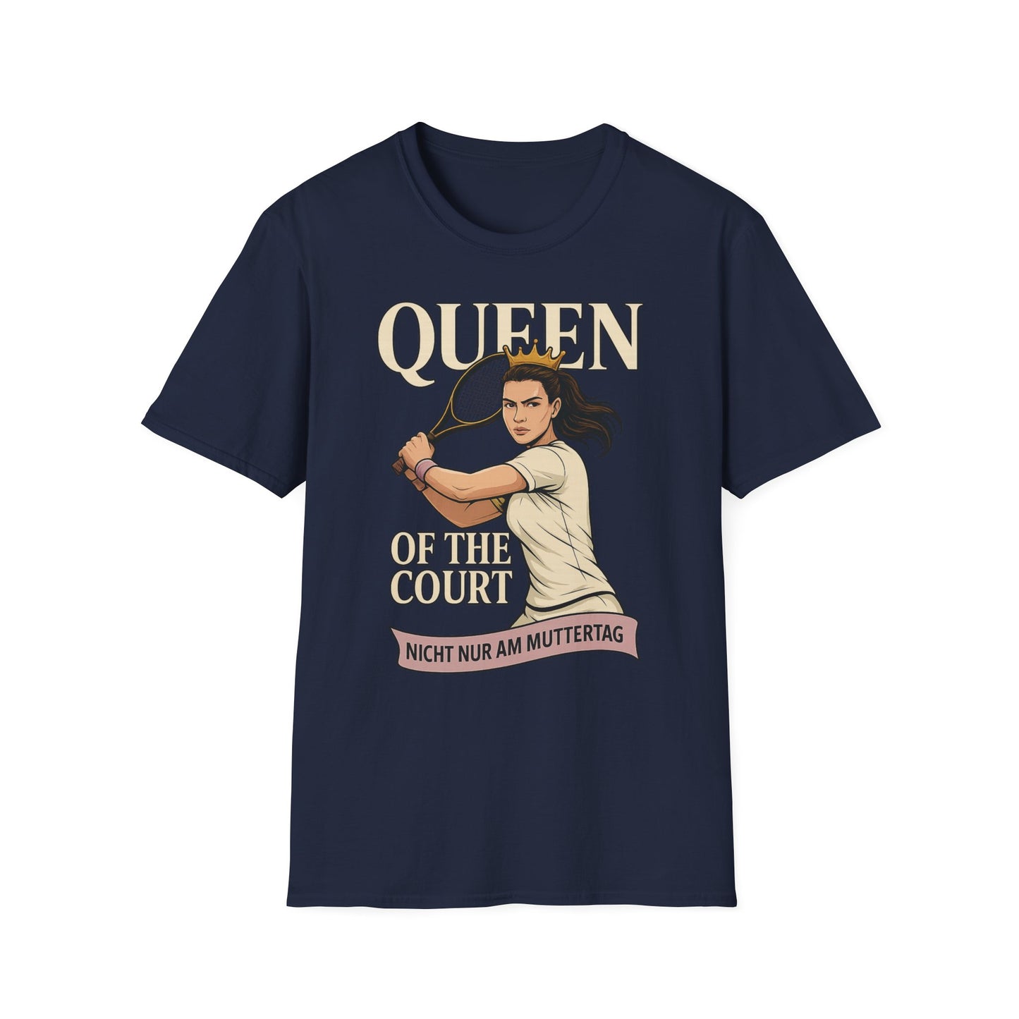Queen of the Court Unisex Softstyle T-Shirt - Perfect for Tennis Lovers - Topspin Squad