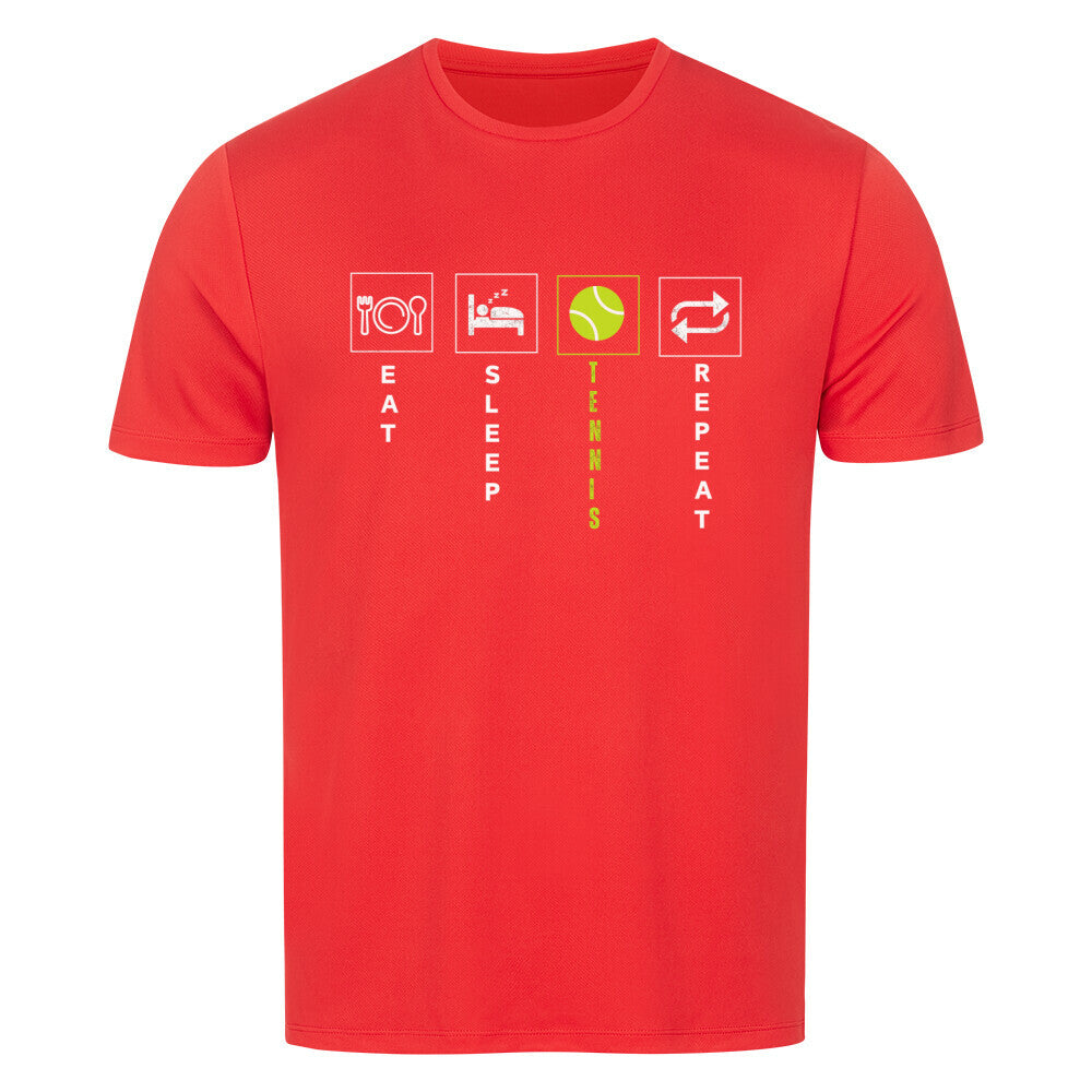 Eat Sleep Tennis Repeat - Sport T-Shirt - Topspin Squad