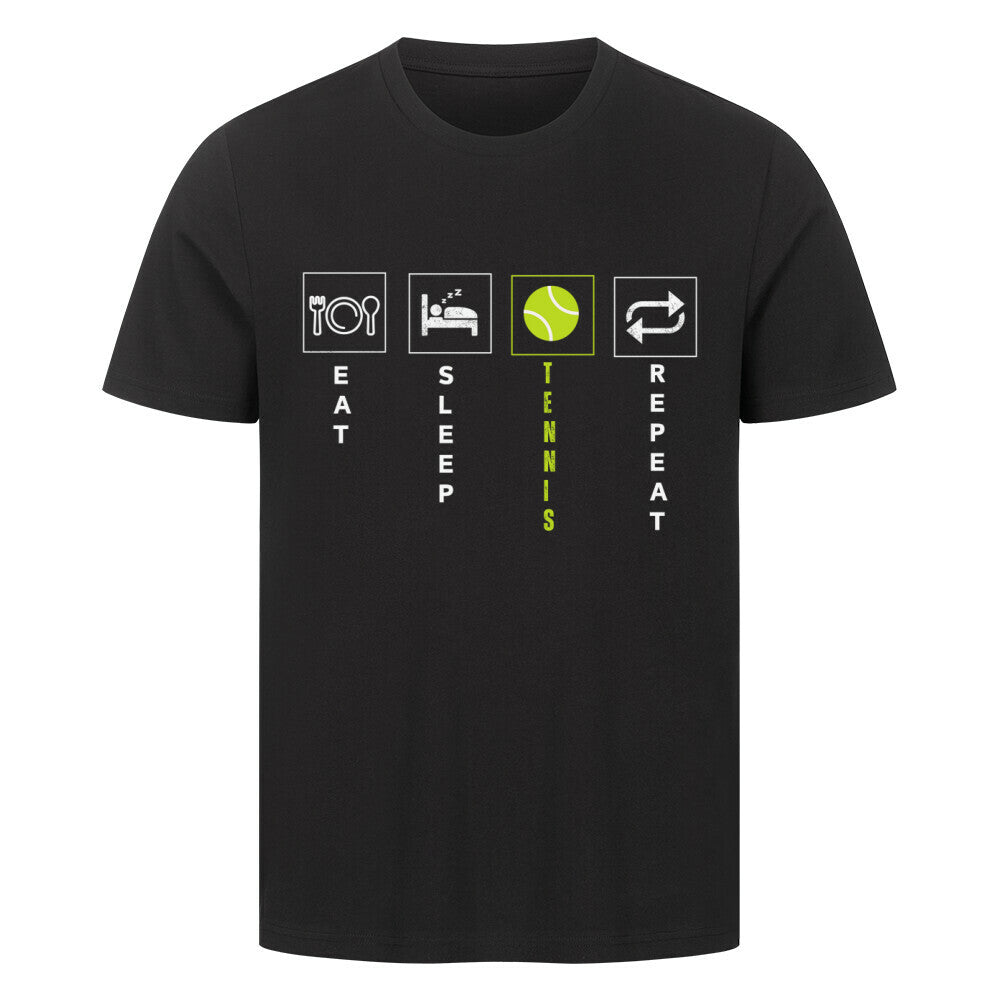 Eat Sleep Tennis Repeat - Premium T-Shirt - Topspin Squad