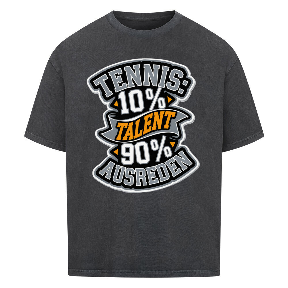 Tennis 10% Talent - Premium Oversized T-Shirt - Topspin Squad