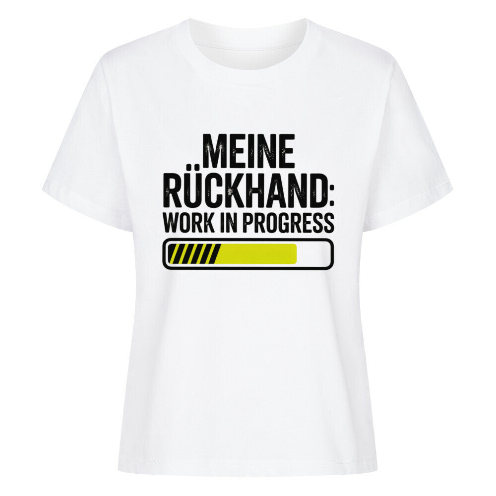 Work In Progress - Premium T-Shirt Women - Topspin Squad