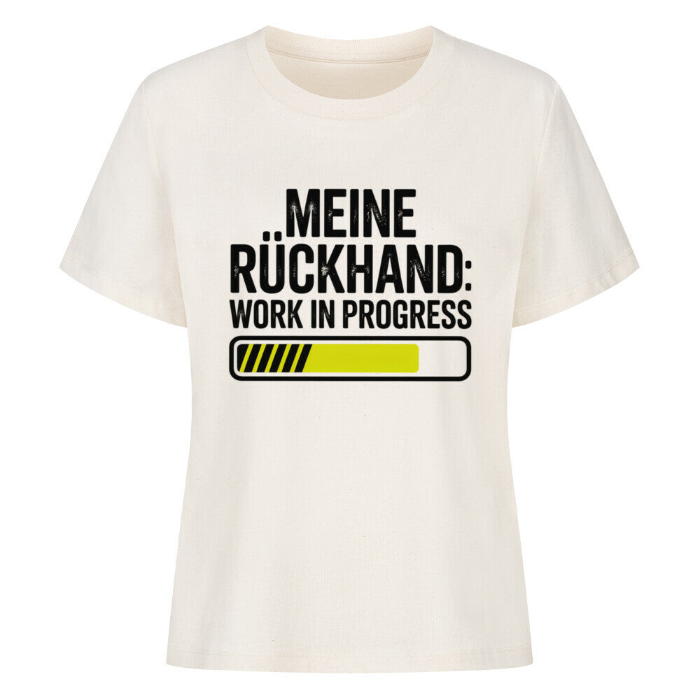 Work In Progress - Premium T-Shirt Women - Topspin Squad