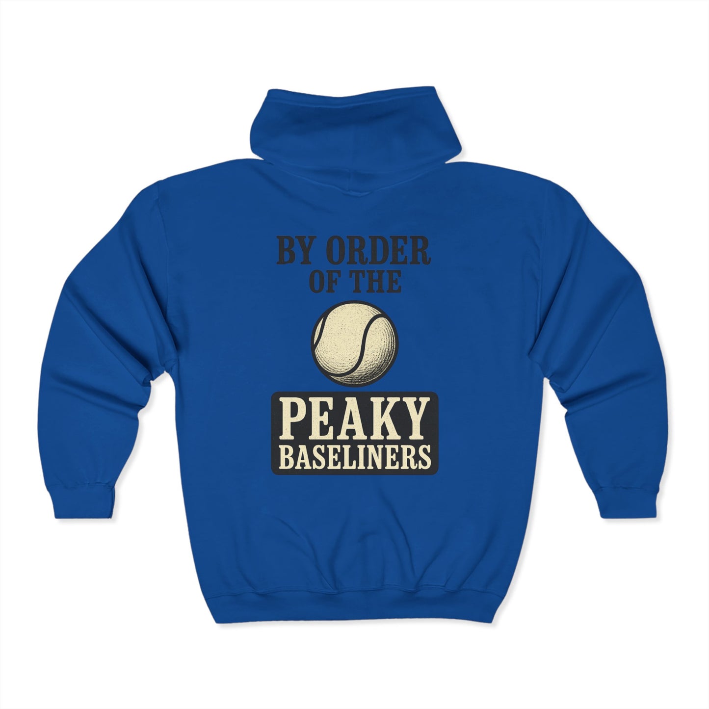 Peaky Baseliners Tennis Zip Hoodie - Unisex Heavy Blend Sweatshirt