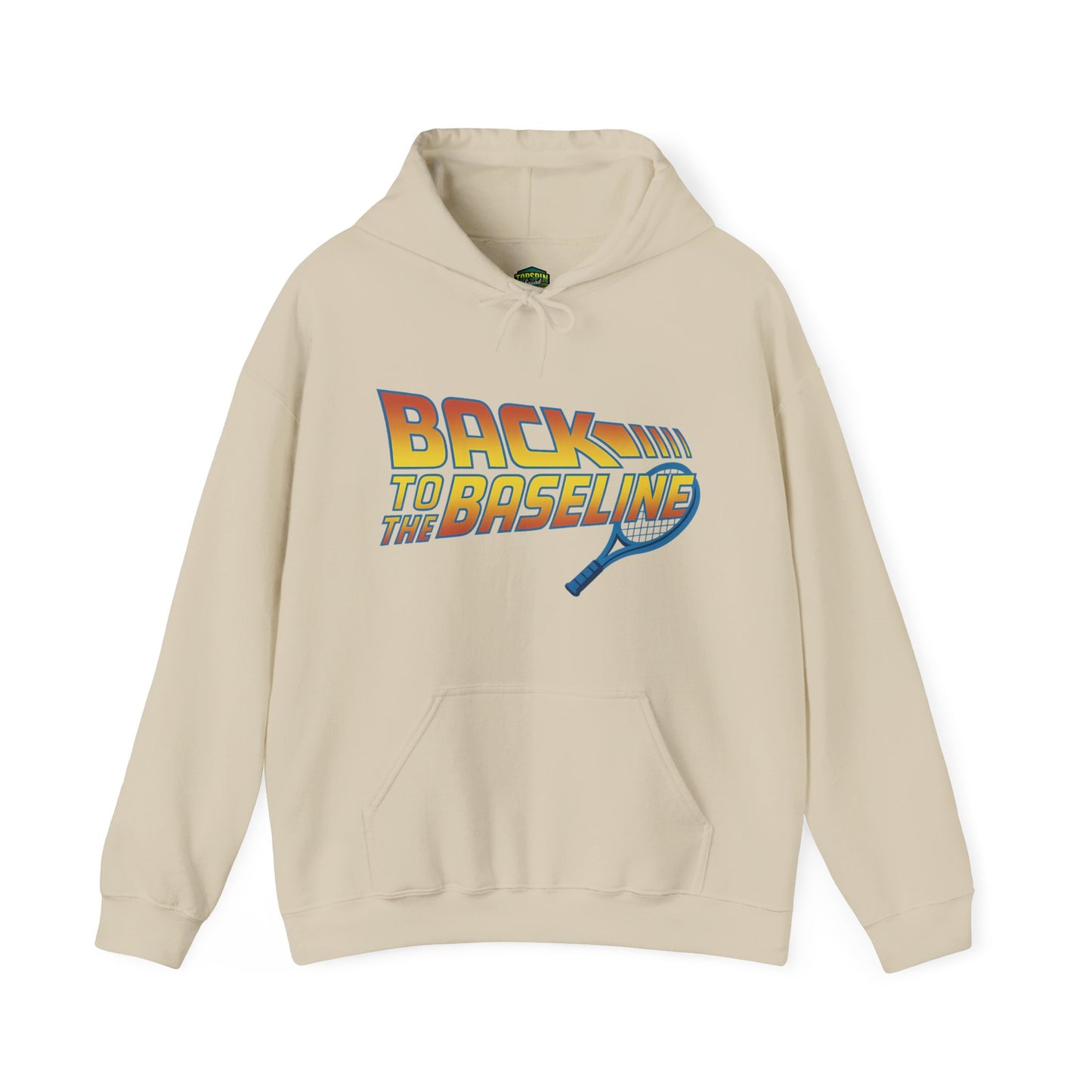 Retro Tennis Hooded Sweatshirt - Back to the Baseline