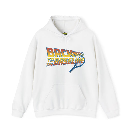 Retro Tennis Hooded Sweatshirt - Back to the Baseline