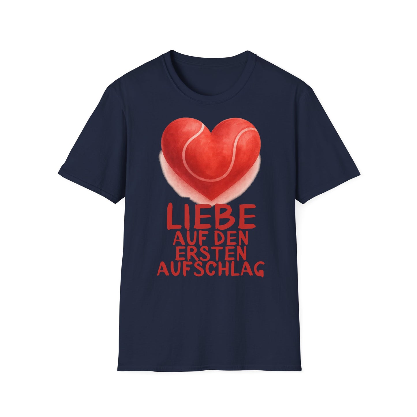 Liebe Auf Den Ersten Aufschlag - Unisex Softstyle T-Shirt
