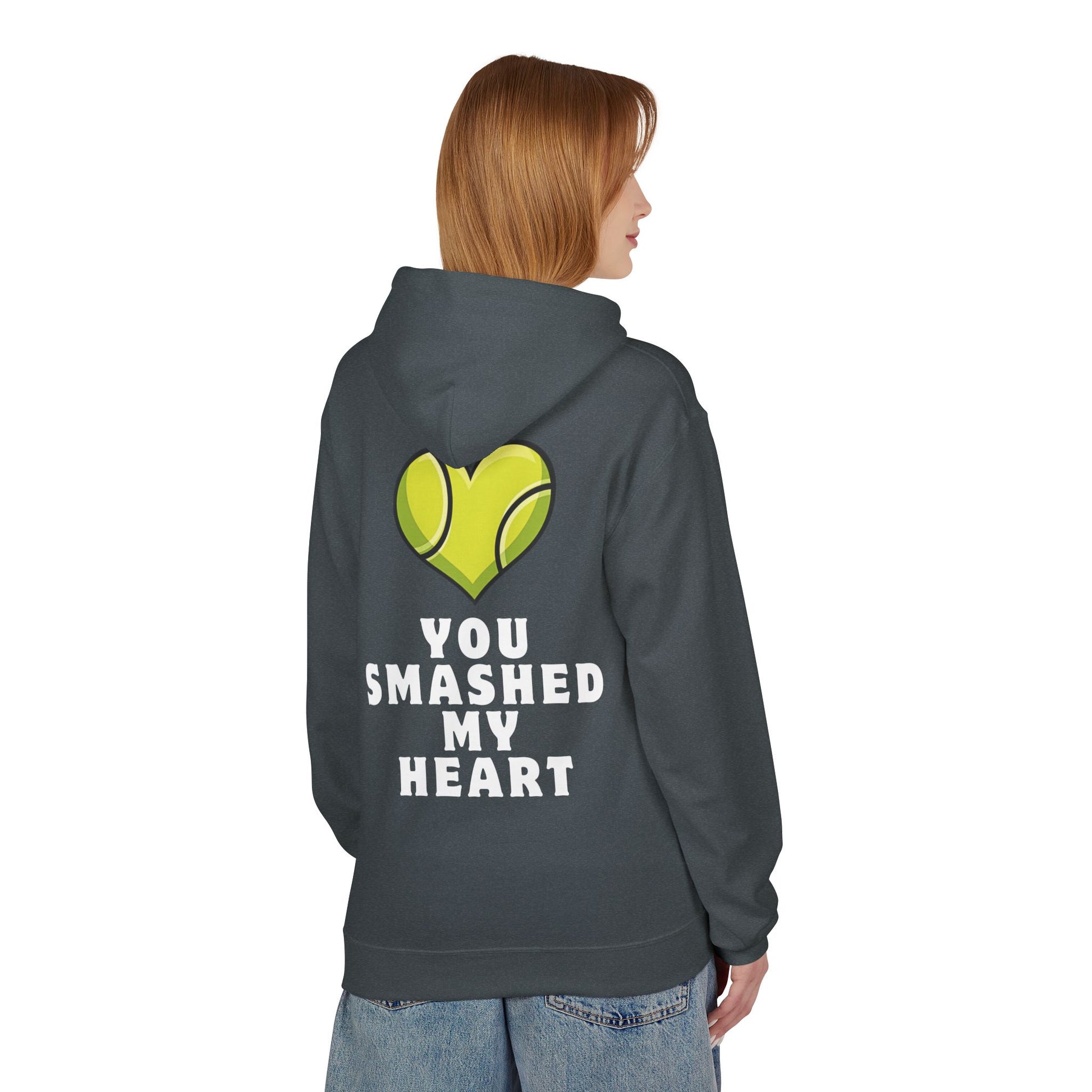 You Smashed My Heart - Premium Fleece Hoodie - Topspin Squad