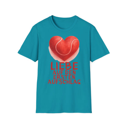 Liebe Auf Den Ersten Aufschlag - Unisex Softstyle T-Shirt