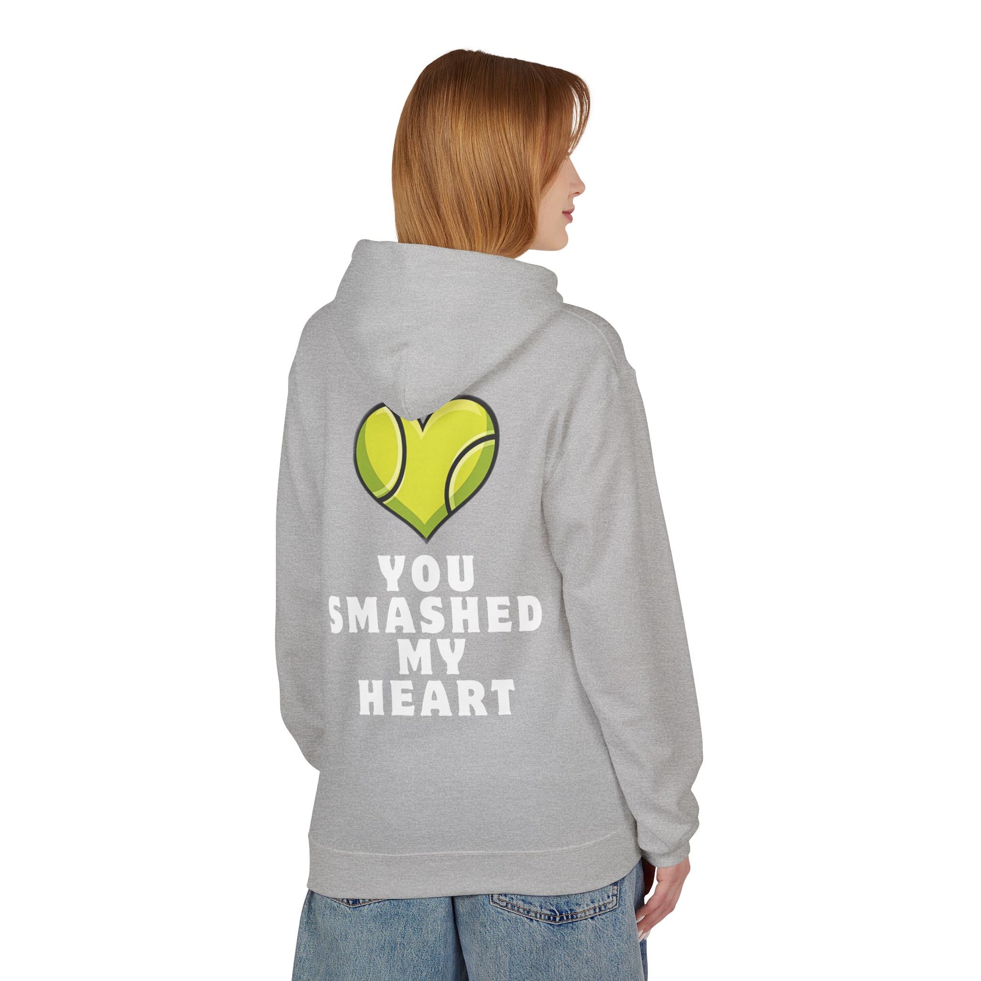 You Smashed My Heart - Premium Fleece Hoodie - Topspin Squad