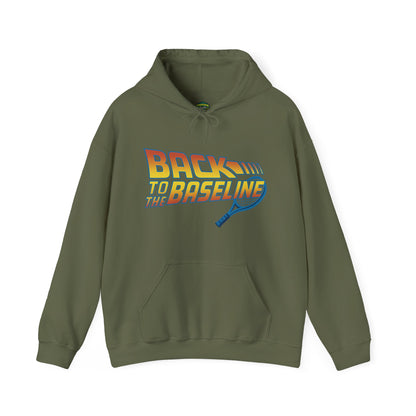 Retro Tennis Hooded Sweatshirt - Back to the Baseline