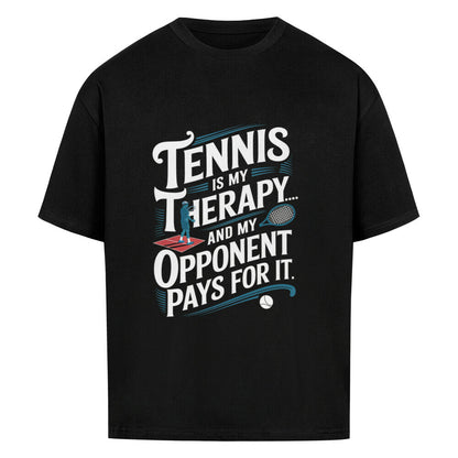 Tennis Is My Therapie - Premium OversizedT- Shirt - Topspin Squad