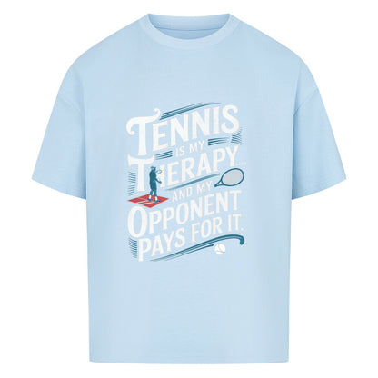 Tennis Is My Therapie - Premium OversizedT- Shirt - Topspin Squad