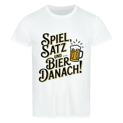 Spiel Satz Und Bier - Premium T-Shirt - Topspin Squad