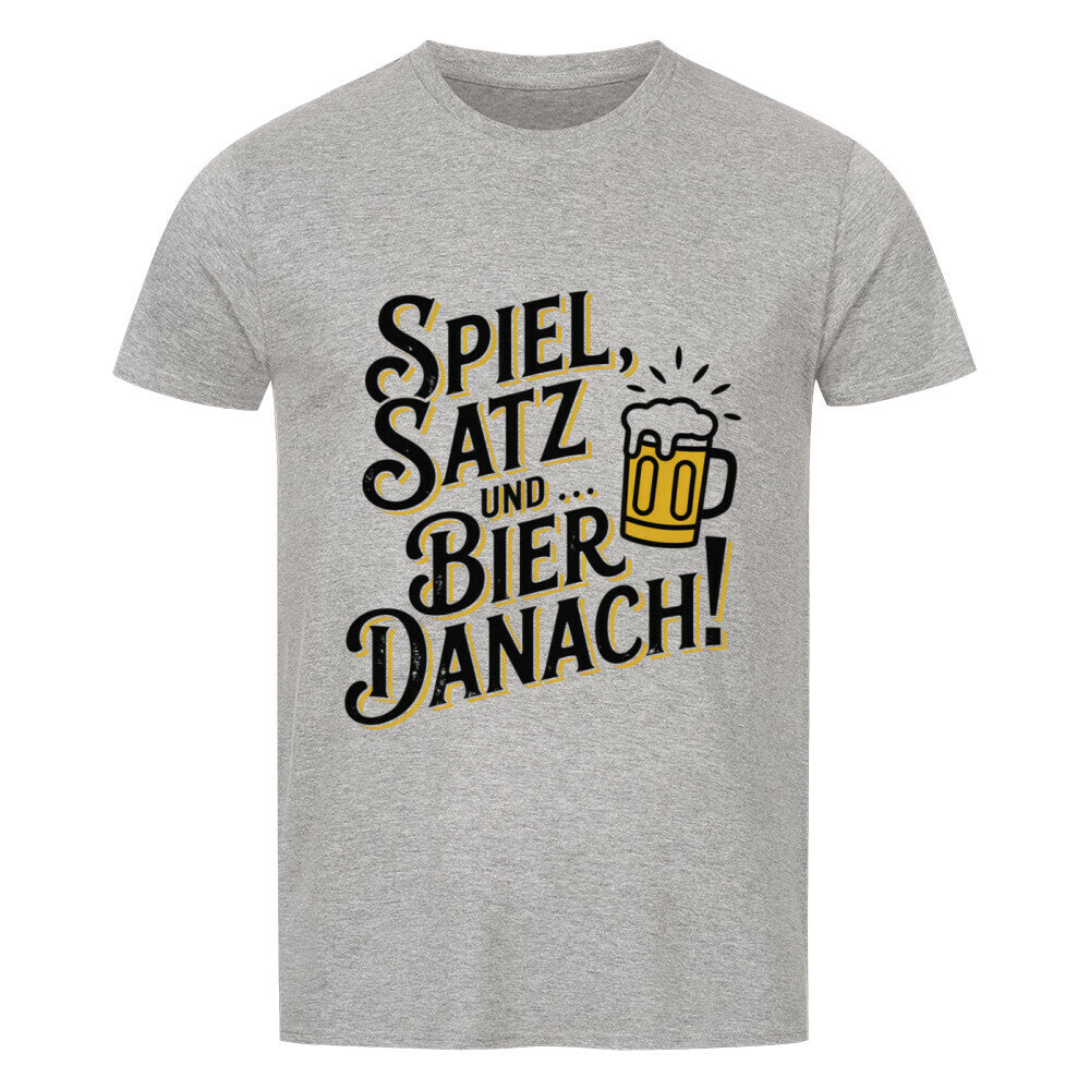 Spiel Satz Und Bier - Premium T-Shirt - Topspin Squad