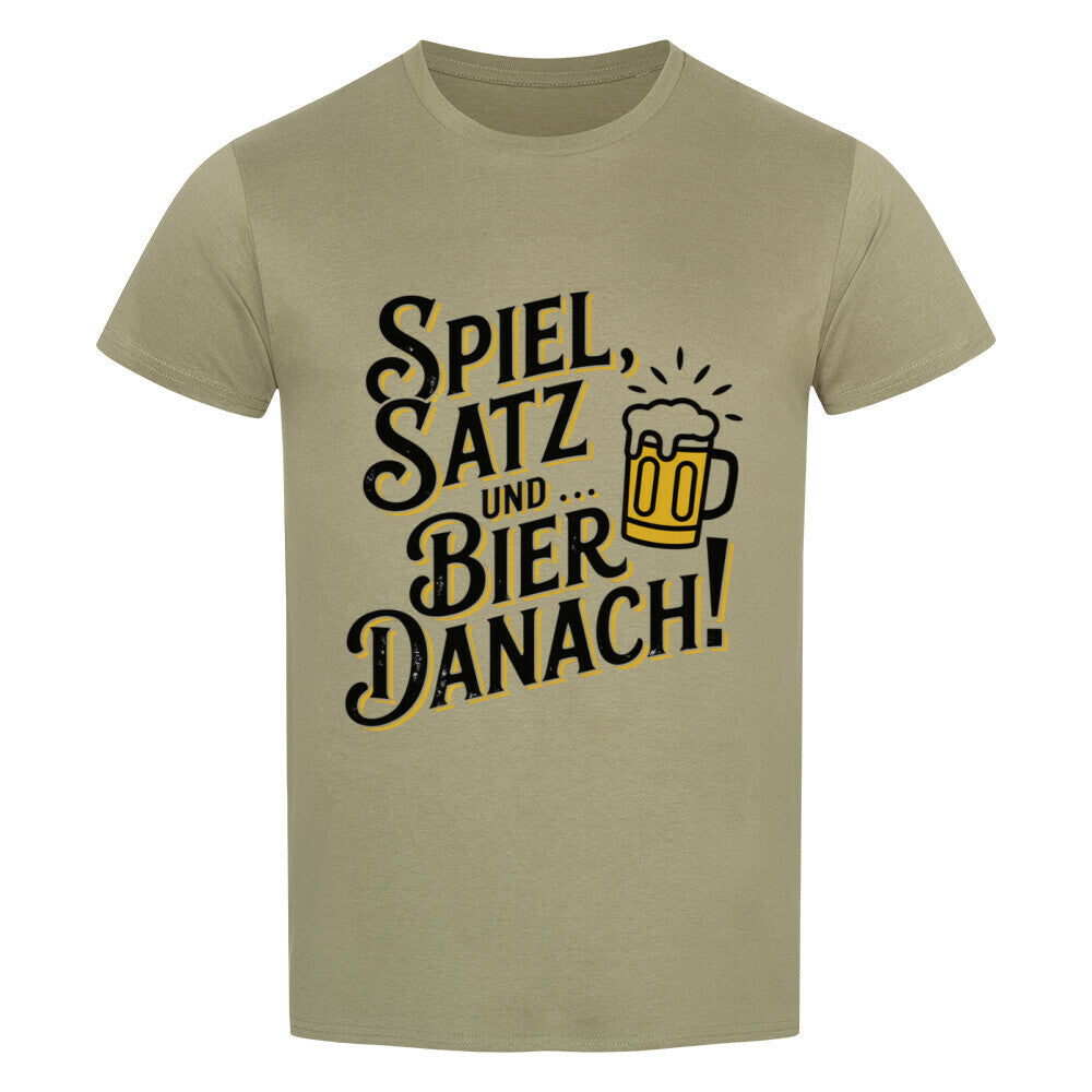 Spiel Satz Und Bier - Premium T-Shirt - Topspin Squad