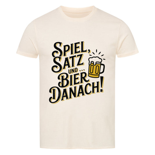 Spiel Satz Und Bier - Premium T-Shirt - Topspin Squad