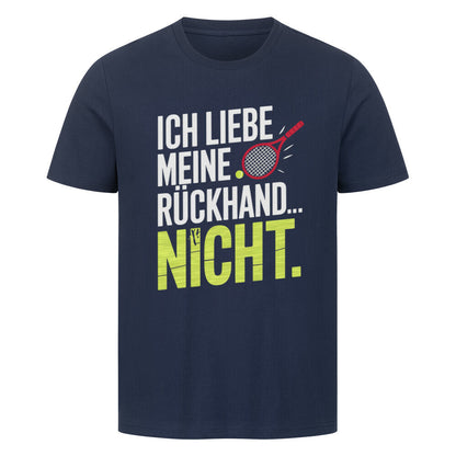 Ich Liebe Meine Rückhand - Premium T-Shirt - Topspin Squad