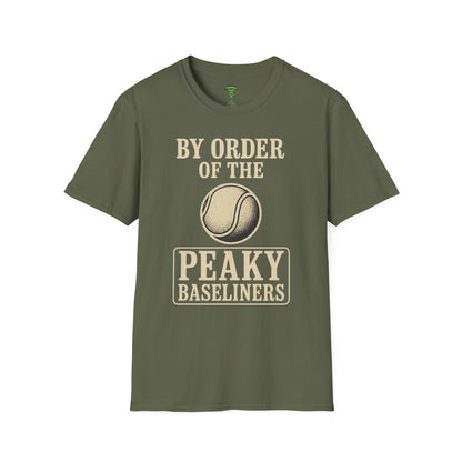 Peaky Baseliners Unisex Softstyle T-Shirt - Sports Comedy Tee