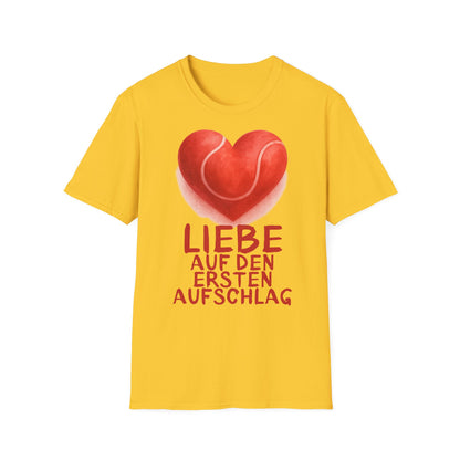 Liebe Auf Den Ersten Aufschlag - Unisex Softstyle T-Shirt